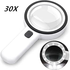 magnifying 30x magnifier loupe 5x magnification clamp