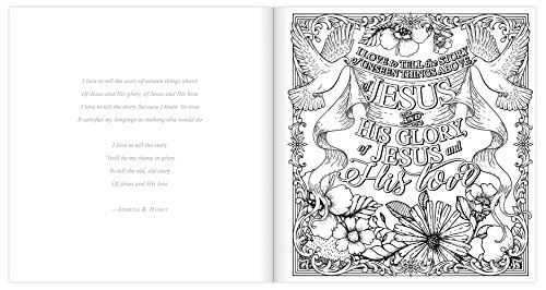 How Great Thou Art Adult Coloring Book Coloring Pages Inspired By The Words Of Forty Six Classic Hymns Pricepulse