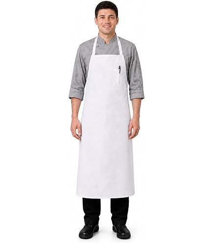 Amazon.com: Hovoten White Apron Waist,Half Apron,Chef Costume,Chef