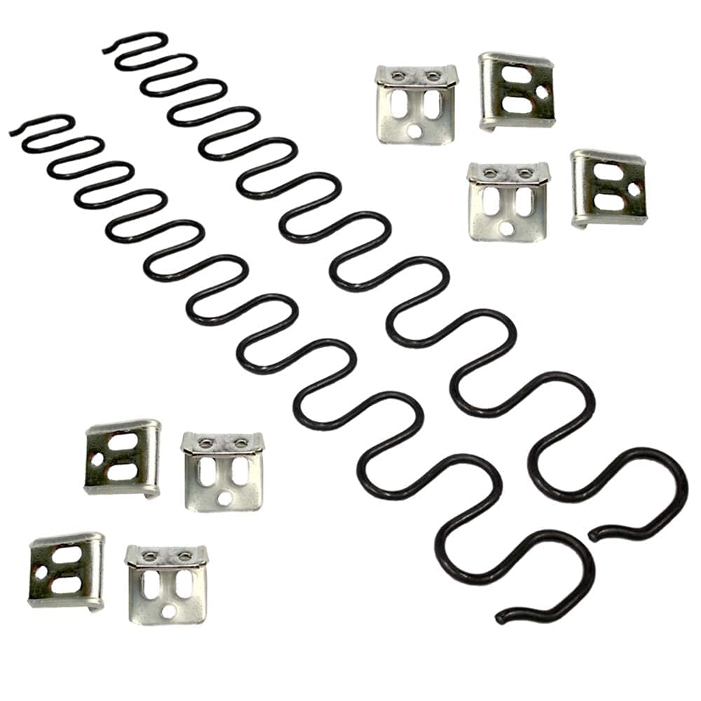 JJDD Sofa Springs,2 PCS 22" Spring with 8 PCS S Clips,4.0 Wire Diameter Sofa Spring Repair Kit for Seating in Furniture Interior Decoration, Automotive, or Other Applications — image 1