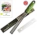 Ginger, Chocolate, and Spice Grater/Zester. A Premium Healthy Cooking Kitchen Tool for use with Lemon, Cheese, Citrus, Parmesan, Cinnamon, Nutmeg, Garlic and other Food. (Green)