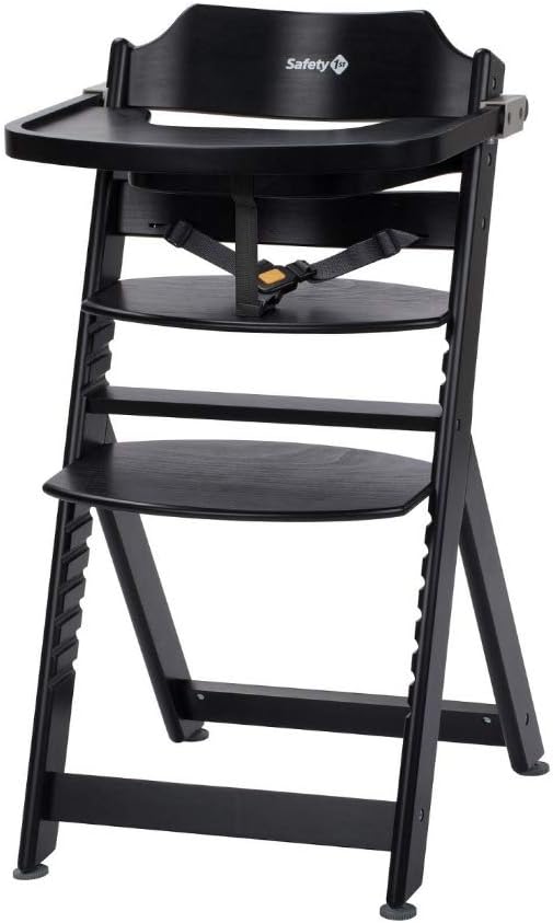 Safety 1st Timba Wooden Highchair, Adjustable Baby Highchair with Detachable Tray, 6 Months10