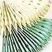 SUNBEAUTY Mint Cream Gold Paper Pom Poms Flowers 10pcs Gold Dot Paper Fans Collection Wedding Bridal Shower/ Bachelorette Party Decorations