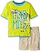 Hatley Boys' Little 2 Piece Tee and Woven Short Set