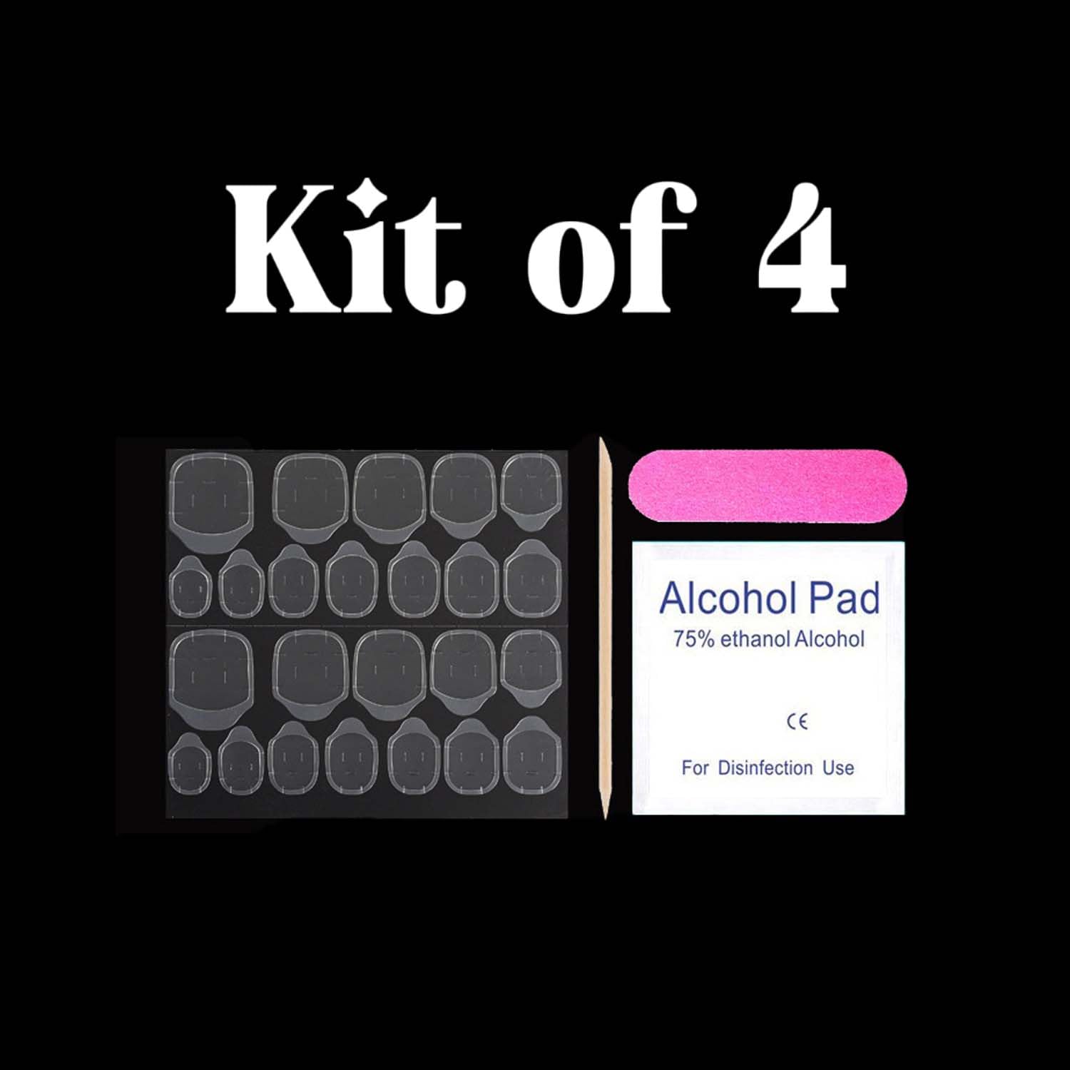 24 Pcs Halloween Press on Nails Short Almond Fake Nails Nightmare Before Christmas Acrylic Nails with Black White Skull Designs Glossy False Nails Stick on Nails for Women Girls - Image 6