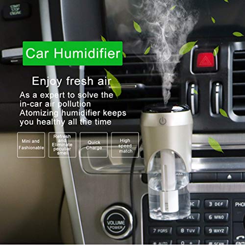 MSOO BC20 5V 1A QC3.0 Second Generation Mini USB Car Air Spray Aroma Humidifier (White)