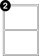 SmithPackaging A4 Self Adhesive Address Labels 100 Sheets 200 Labels
