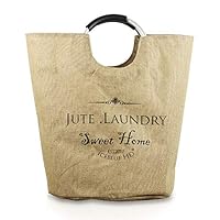 ICEBLUE HD Extra Large Storage Baskets Jute Laundry Hamper Baskets with Handles,Durable, Collapsible and Self Standing ...