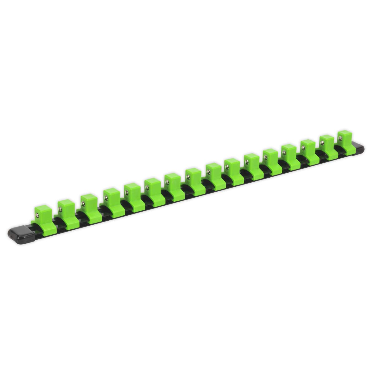 Sealey Ak27054Hv Socket Retaining Rail with 16 Clips 1/2in Sq Drive