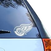Detroit Red Wings 8" x 8" White Decal Logo