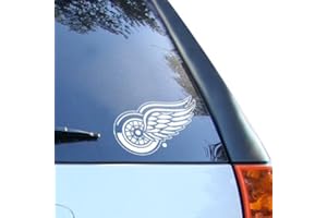 Detroit Red Wings 8" x 8" White Decal Logo