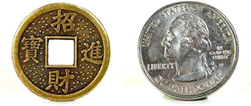LOT OF 40 FENG SHUI COINS 0.9" 2.3cm Lucky Chinese Fortune Coin I Ching Money