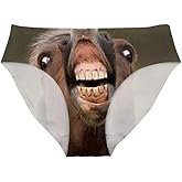 Dellukee Women's Sexy Underwear Briefs Breathable Hipster Panty Comfortable Bikini Panty for Bachelorette Party Gag Gift