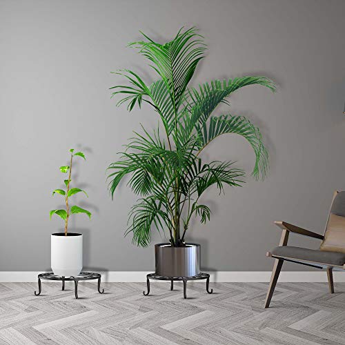 Luxspire 3Pack Outdoor Plant Stands, Metal Plant Pot Stands Heavy Duty