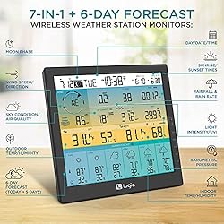 Logia 7-in-1 Wireless Weather Station with 6-Day