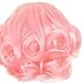 TEEMI-Wavy False Bang Bun Wig Hairpiece Clip in Hair Extensions Accessories 8 Colors (Light Pink)thumb 1