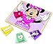 Melissa & Doug Disney Minnie Mouse Wooden Basic Skills Board - Zip, Lace, Tie, Buckle, Button, and Snap