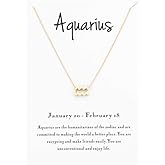 Mocya Zodiac Necklace For Women Jewelry Horoscope Constellation Pendant Astrology Birthday Gifts