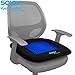 Sojoy Gel Seat Cushion for Long Sitting Cooling Gel Seat Cushion for Office Chair Breathable Chair Cushion for Pressure Pain Relief (18x17x2,Black)