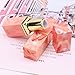 JETEHO 6Pcs Marble Empty Lipstick Tubes DIY Lipsticks Lip Balm Square Lip Gloss Lip Stick Beauty Lipstick Empty Containers with Lid Cap - Red