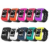 MoKo Case for Garmin Vivoactive HR Watch, [10 Pack] Soft Silicone Full Body Protective Cover Accessories for Garmin vivoactive HR Smart Watch, Multi Colors (10PCS)