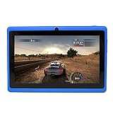 Yuntab 7 inch Google Android Tablet PC Wifi 8GB Q88 Quad Core 1024x600 Resolution Dual Camera Google Play Pre-loaded 3D Game, Blue