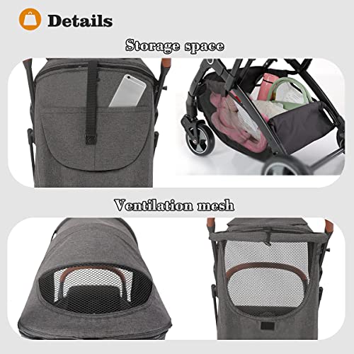 Blahoo Lightweight Baby Stroller, Folding Compact Travel Stroller for Airplane, Umbrella