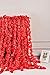 AlphaAcc Red Artificial Silk Wisteria Flower Hanging Garland Home Wedding Party Decor, Pack of 5