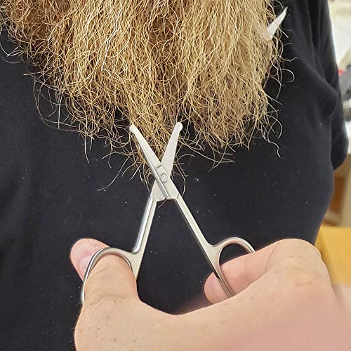 SpitJack Small, Sharp, Precision, Mini Scissors for Kitchen, Twine, String, Herbs, Sewing, Moustache, Beard, and Nose Hair. Safe for Children, Adult and Pet Grooming. 4 Inch Stainless Steel. 2 Pack. - Thumbnail 2