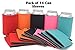 Blank Can Sleeves - Bulk Set of 14 Beer Sleeve/Neoprene Sleeves - For Can/Beer Cooler 12-16 OZ - Extra Thick Neoprene with Stitched Fabric Edges - Great for Weddings, Parties, BBQ - By Ombrace