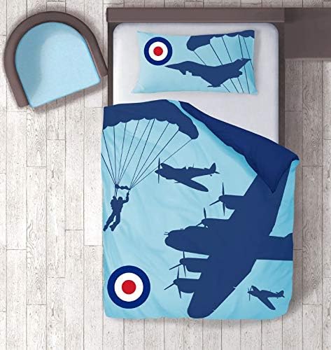 RAF Single Reversible Duvet Cover And Pillowcase Set