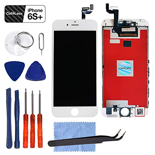 CELL4LESS LCD Touch Screen and Digitizer Assembly for The iPhone 6S Plus 5.5inch (Model A1634, A1687) (for iPhone 6S Plus White)
