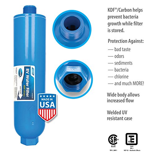 Camco TastePURE Camper/RV Water Filter Inline Water Filter Reduces