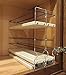 Vertical Spice - Narrow Pullout Spice Rack - Sliding Drawer for Kitchen Organization - Pantry Organizers and Storage - 2 Drawers & 2 Tiers - 10 Spice Jar Capacity (4.6