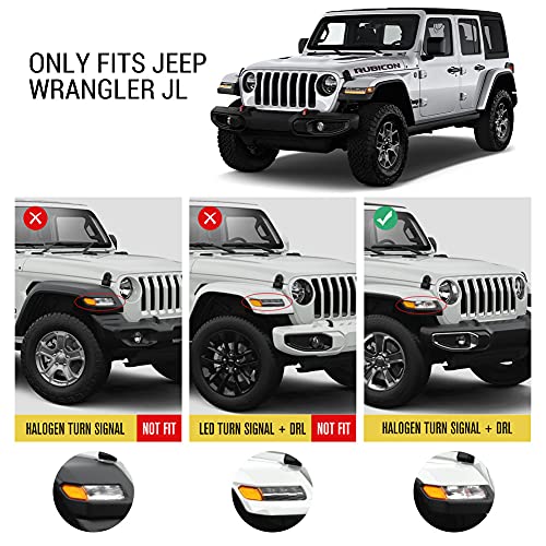 FIERYRED JL LED Fender Light Kit Compatible with 20182020 Jeep