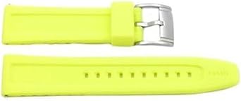 Silicona 22 mm neón Amarillo Correa de Reloj Banda de ...