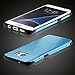 MEKO Galaxy S7 Edge Case, Shiny Sparkle Glitter Bling Case - Built-in Glitter Premium Firm Rubber Case [Scratch Resistant] for Samsung Galaxy S7 Edge- (Blue)