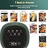 Elegant-Life-45-L-Air-Fryer-Oil-Free-7-in-1-with-Recipes-Cookbook-1400W-LCD-Touchscreen-Air-Oven-Cooker-Oil-Free-Hot-Cooker-BPAPFOA-Free Elegant Life 4.5 L Air Fryer Oil Free 7 in 1 with Recipes Cookbook, 1400W LCD Touchscreen Air Oven Cooker, Oil Free Hot Cooker, BPA&PFOA Free