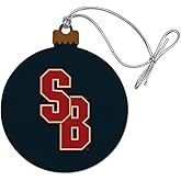 GRAPHICS & MORE Stony Brook University Secondary Logo Wood Christmas Tree Holiday Ornament