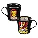 Vandor 26266 Marvel Iron Man 12 oz Ceramic Mug, Black, Yellow, and Red