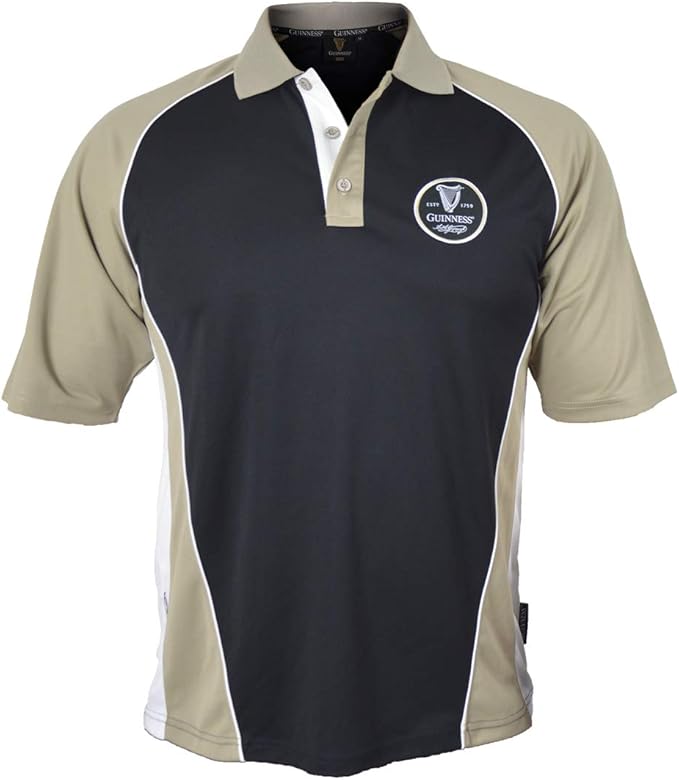 Guinness 200th Anniversary Performance Polo Black Amazon.co.uk Clothing