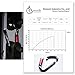 Domum Auto Locking Carabiner Large Quickdraw Quick HMS Heavy Duty Hammock Accessories caribeaner Clip Climbing Rocking Gear Hooks Mountain Aluminium Keychain Swing Screw gate Black Equipment Set