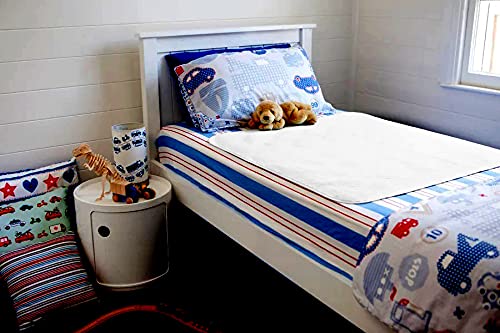 Super Absorbent, Washable and Reusable, Protects against Incontinence and Bedwetting, Bed Pad/Waterproof Mattress Protection, 90 x 90cm White.