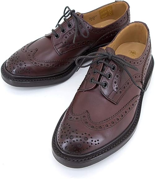 Amazon トリッカーズ Trickers カントリーシューズ フルブローグ ウィングチップ M5633 Bourton ダイナイトソール バーガンディ Tri Tricker S トリッカーズ レースアップシューズ