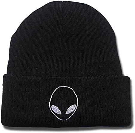 YUGY Alien Logo Beanie Embroidery Beanies Skullies Knitted Hats Skull Caps