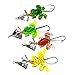 Laimeng,4pcs Rubber Frog Soft Fishing Lures Bass