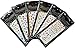 Christmas New Year Theme Nail Art Decal Water Slide Tattoo Transfer - Santa, Reindeer, Snowflakes & Many More - Pack of 6