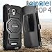 Alcatel OneTouch Fierce 4 Case, Evocel [New Generation Series] Belt Clip Holster, Kickstand, & Dual Layer for Alcatel OneTouch Fierce 4, POP 4+ 5.5 inch, OneTouch Allura (5056), Black