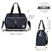 Tote Handbags,Nylon Crossbody Bag,ZYSUN Purses and Satchel Handbags for Women (Black/606)