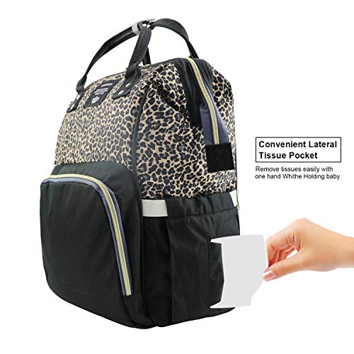 leopard diaper backpack